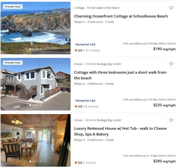 Bodega Bay Vacation Rental