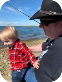 Kids Fishing at Folsom Lake