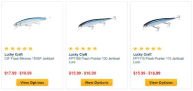 Lucky Craft Flash Minnow for Halibut Fishing