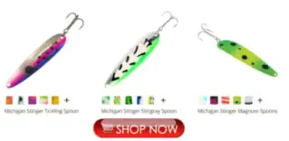 Trophy Trout Spoons for Bass Lake Fishing