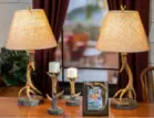 White River Home Antler Lamp Set